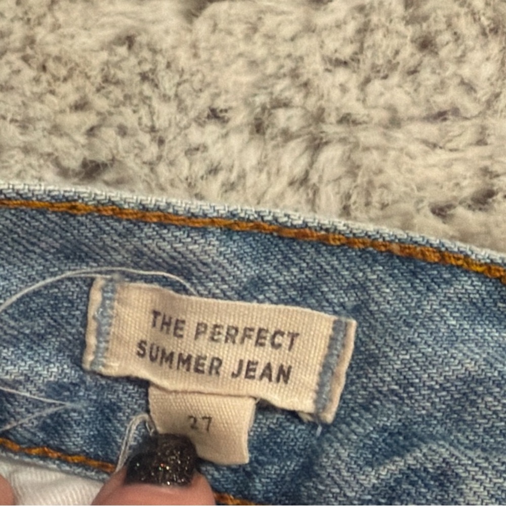 Madewell The Perfect Summer Jean High Rise Straight Leg Light Wash Denim Size 27 - Picture 8 of 10